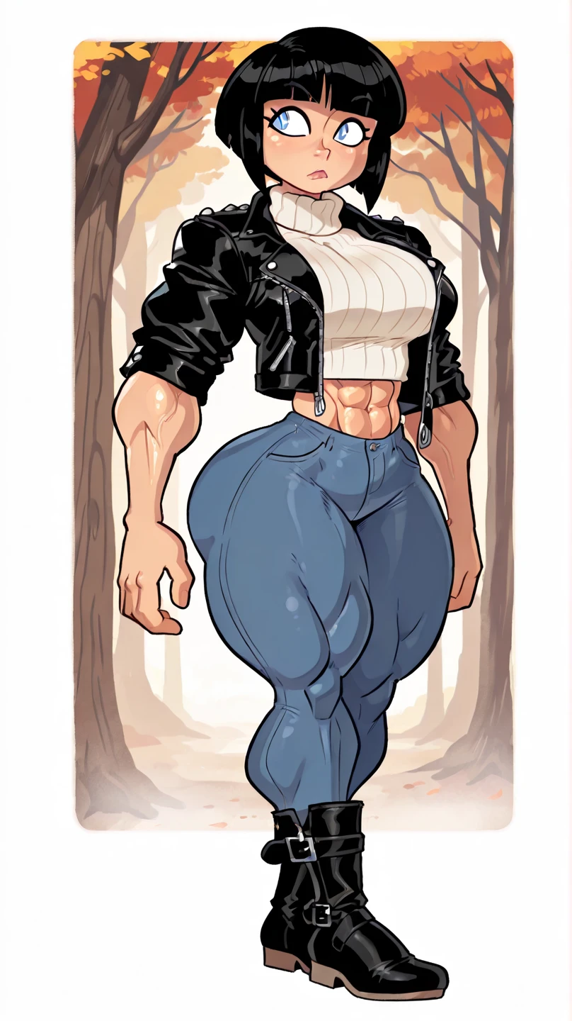 uploaded to e621, (((by daftpatriot))), (((traditional media))), monochrome, sepia tone, pencil sketch, Susie \(deltarune\), female, dinosaur woman, big breasts, huge breasts, purple scales, toothy grin, big smile, tight shirt, tank top, pants around knees, pants pulled down, jeans, purple skin, big butt, toned, abs, toned abs, strong arms, muscle, sharp teeth, big grin, toothy grin, view from below, from below, seductive expression, bedroom eyes, steam puffs, steamy breath, sweat, sweaty, no panties, wet, confident pose, excessive juice