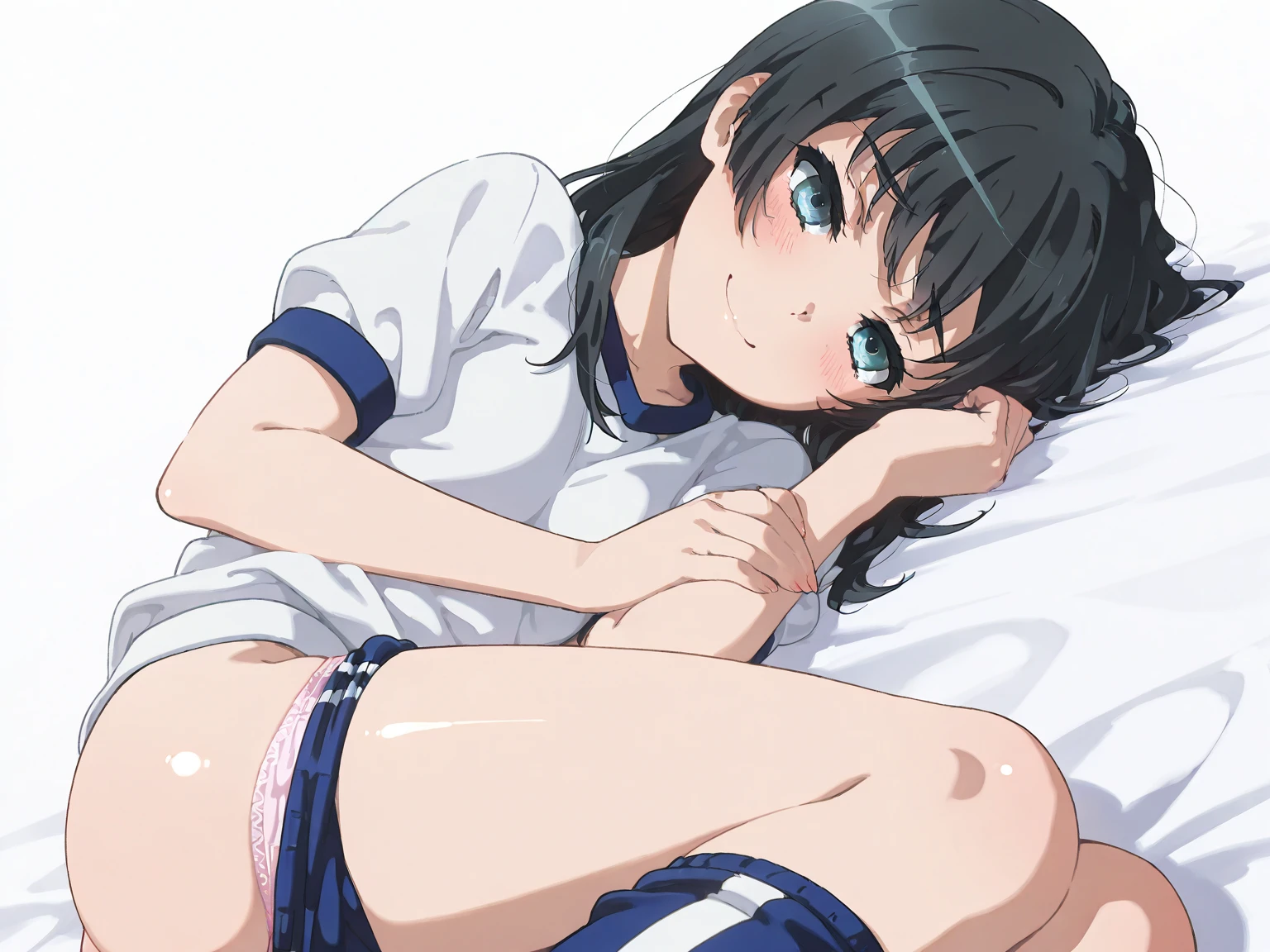 Ultra high quality、Ultra-high resolution、Beautiful details、Ultra HD quality、1 girl、Cute 13 year old girl、Long blue hair、Gymnastics、Red Bloomers、Sleeping、Sleep rape、Having doggy style sex、A large amount of love juice is dripping from the pussy、Medium sized breasts、Beautiful pink nipples、