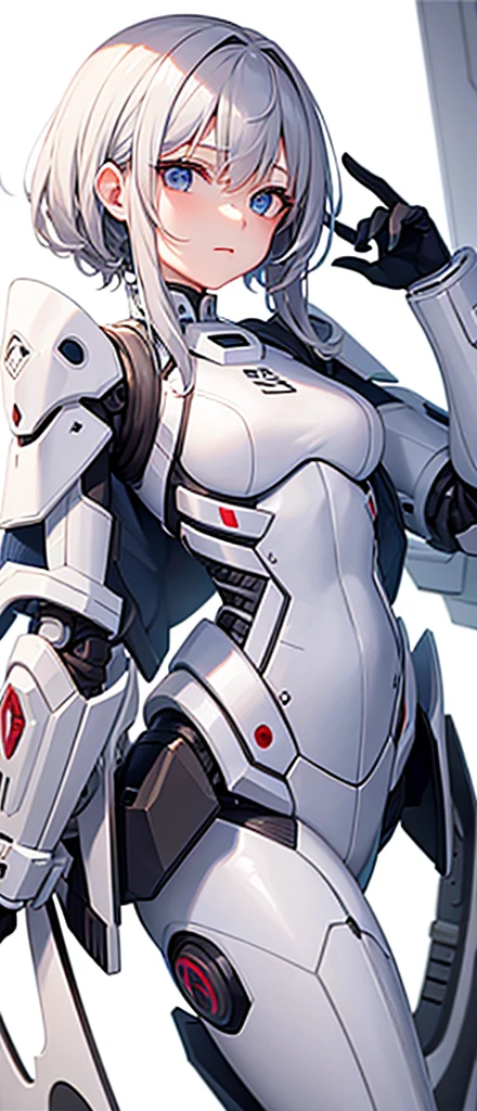 high resolution images,High Quality Picture 8k Full Body 2 Robot Girl, Blown Twins Story Hair, ,Kaiju (((Attack)))Attack?buttle, White Great Full Mechanic Powered White Robot Armor,maid,Beam Gun Blade, Big Breast,Black thighs high, Long hair super detailed,Perfect fingers, Realistic, Looking at Viewer,Mechanic Metal White Panties Show Off,, bimbo