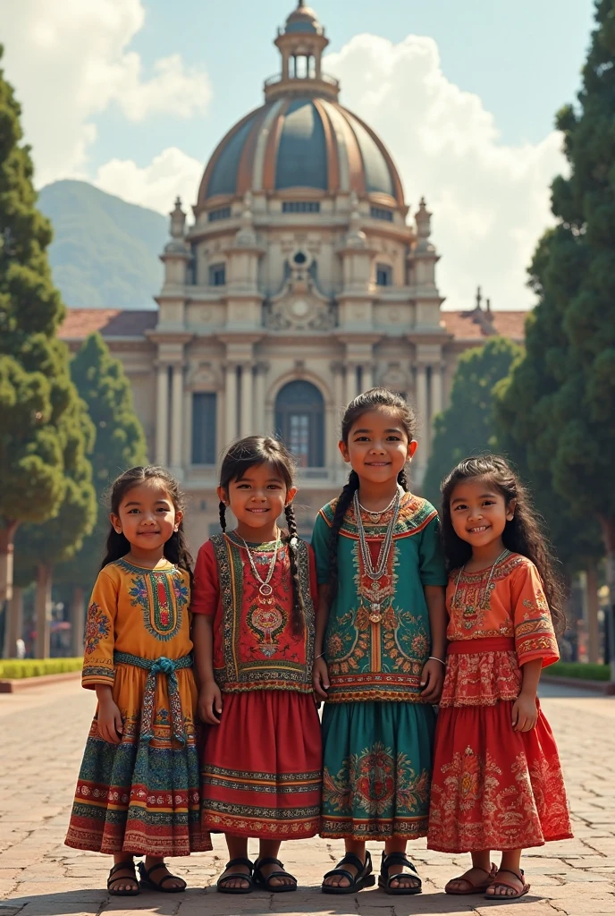 Hello, Help me create an image of Mexican people of different ages and with different dressing styles.