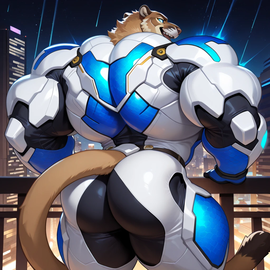 Giant Anthropomorphic Mightyena Pokemon Man, Yellow Eyes, Muscular, Looming over the viewer, Tired, Handsome, Charming, View from below, Daddy, Bara, Horny, Flirty, Older Brother, Four toed feet, cock and balls, teasy, teasing the viewer, Macro, Bully, Jock, flirting with tiny viewer, Superhero Costume, Black underwear