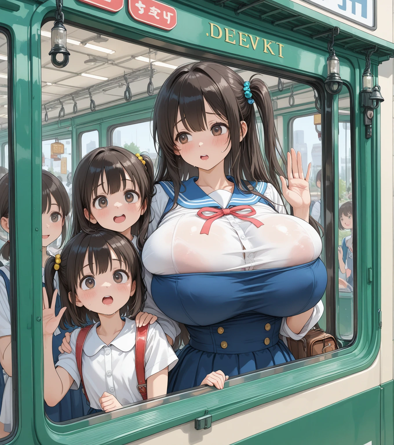 ((((mesugaki, Primary school students,girl)))),(((Father and daughter、Multiple children、Femboy, 複数の幼いgirl、Prostitute、 親子のProstitute、Sex slave))),(((Vulgar mother、Vulgar girl、Mean ???、Sloppy body)))、 (((Huge breasts, Hyperas, Thick thighs、Cute face))), ((Naked Schoolbag,Black Hair、Twin tails)), ((masterpiece、High resolution、Browsing Caution)), (Shiny skin, Micro Bikini), ((Sex slave小学校))、(Prostitution Elementary School、barker、Lure)Open your mouth, Sailor suit like a string、See-through nipples, see-through pusy、Widened butt hole,((Black nipples、Black cat、Black anus、Black Dick、Pregnant women、childbirth、Distended belly、Semen bukkake、ejaculation))、 relstic、((Bitch,Vulgar pose、Cuckold、Incest))、strangle、Anguished expression、((Used Condoms、Condom Belt、Hold a condom))、(small 、flat 、Pink Hair、blonde、Long Hair、ponytail、Side Tail)、(Hentai Class、Prostitution Lessons、Hentai Class参観、Prostitution Lessons参観)、(Scattered banknotes、Hand holding banknote、Tips)、casino、Underground facilities、Brothel、Alley、((Sex with femboy、Sex with father、Sex with a creepy nerd、Sex with a fat man、Sucking femboy's dick、Sucking daddy's dick、Suck a creepy nerd's dick、Sucking on the fat man's soul))、Submission、Surrender