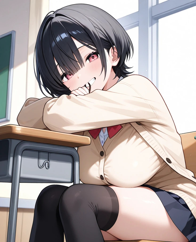 younger sister、high school girl、Small stature、Blazer Uniform、ponytail、School、classroom、Best image quality、High resolution、masterpiece、super high quality、Spread your legs wide、striped panties、Orgasm Face 、Acme Face、アヘ顔でshout、Showing panties、Panties close up、In underwear、Very large breasts、close your eyes、Cowboy Shot、Low - Angle、Take off、Blushing、4K quality、Close up of private parts、lingerie、Spread your legs、Big Ass、Zoom in on the lower body、She spreads her legs wide、Spread your legs、at last、Striped Black Knee Socks、Very naughty pose、Exposed breasts and clitoris、Bitch、Show me your lower body、Please sit down、My crotch is wet with love juice、Sexy Face、Orgasm Facial、Sticking out tongue、Pay attention to the panties、take off your clothes、Shooting from below the crotch、shout、Surprised expression、Seduce the buttocks、Voluptuous thighs、Whipped ass、Very large 、Please open your mouth wide