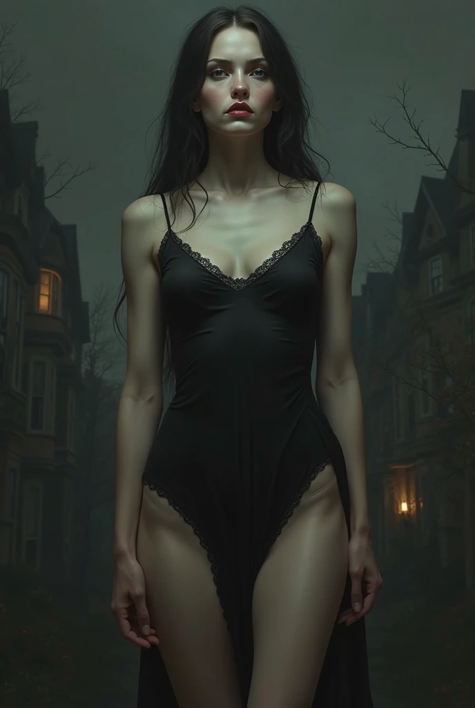 Develop a novel that evokes a sense of power, mystery, and the dark journey of revenge.

The Central Figure should be a strong, determined young woman standing in the foreground. She should have an intense, resolute expression, .
The woman is dressed in a sleek, black, elegant  Mafia boss outfit 

The background a shadowy, opulent mansion, partially obscured by darkness.

There should be broken chains at her feet, 
 There should be a faint image of a phoenix rising in the background, symbolizing her rebirth and rise from the ashes.
 Subtle blood-red elements (like a blood-red moon or accents in her clothing) 
There should a color Scheme that will be dark, moody tones with contrasts of deep reds and blacks to create a sense of tension and drama.