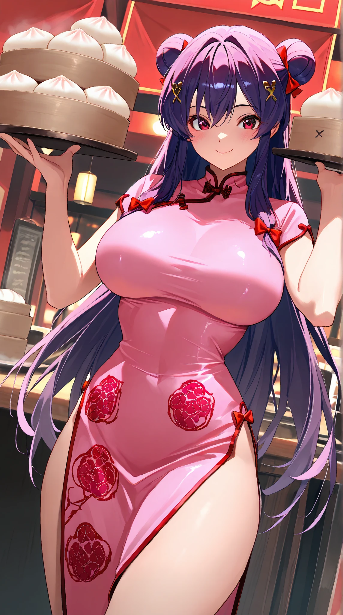 (hiquality)、(16 K)、(masuter piece)、(((very large udder))),(thick thight),blush,Long hair、((Sweat)),Full body、((Open_Mouth))、Surprised、:o、M-shaped legs