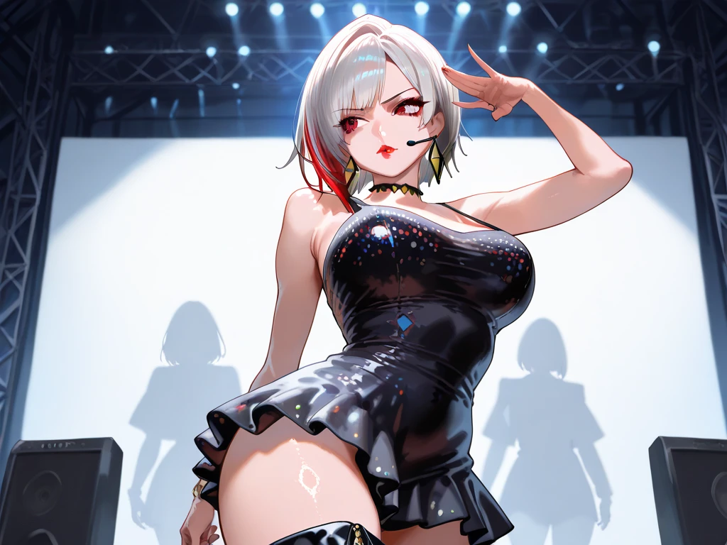 Ultra HD、Ultra high definition、Noise Reduction、perfection、Image quality adjustment、Balance Changes、Optimal Lighting、10 Girls、((South Korea、K-POP、Idol、headset、dance、sing、Live Performance Venues))、Camel Toe、Giant tit、Nipple Puffs、Cleavage、Plump、Super big breasts、Super big butt、Bubble butt、Earrings、Earrings、necklace、Thick lips、Heterochromia、Bracelet、Caster wheel、first round、Hair Charm、Lip gloss、Long False Eyelashes、Ahoge、move、emotion、Singing passionately、Full body photo、Group photo、multiple