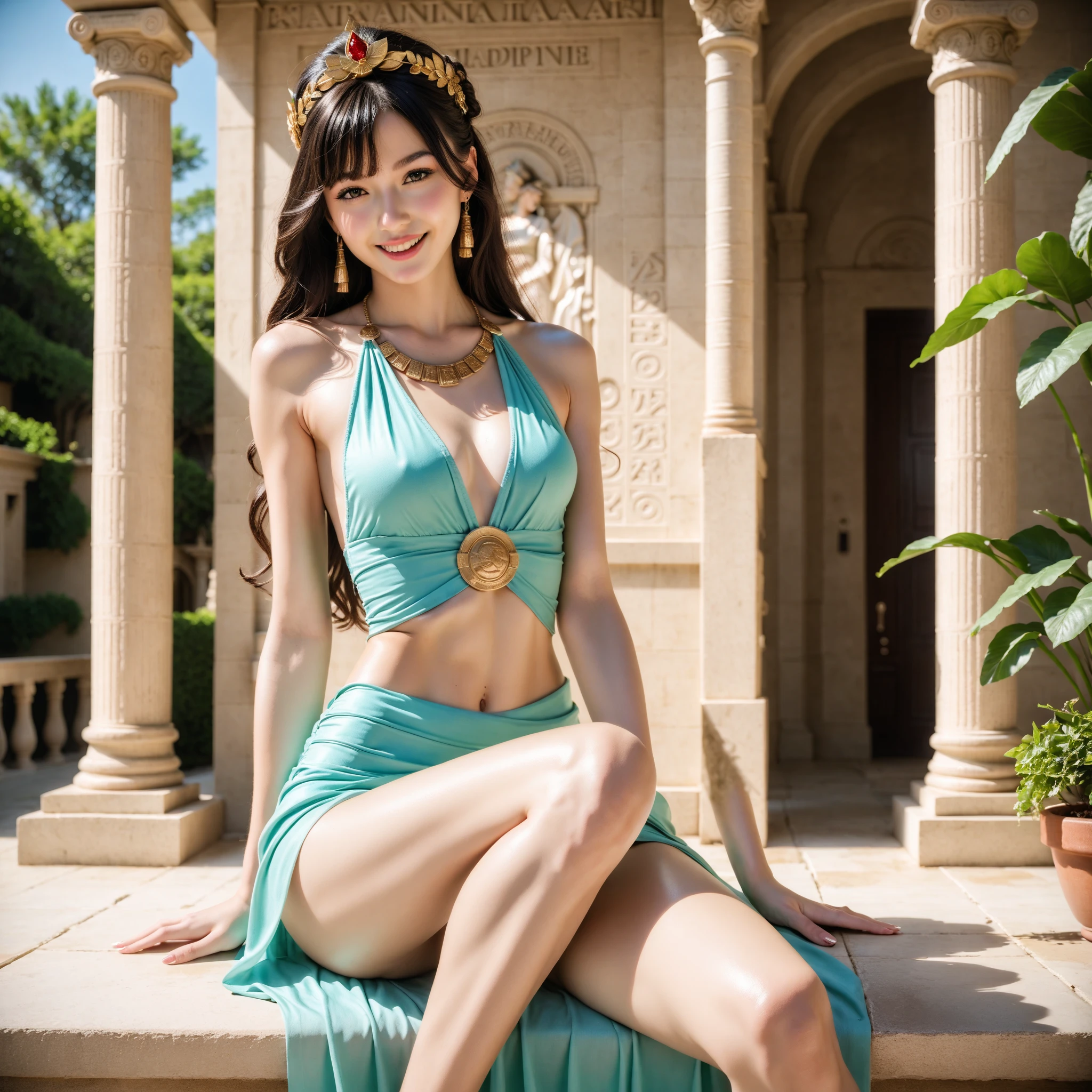 ((Best Quality)), (Masterpiece)), Ultra High Resolution, Photolike, 1girl, Brazilian, Rio, Carnival Costumes, Laughing, Dancing Attractive Women, Beautiful Face, Focus on Face