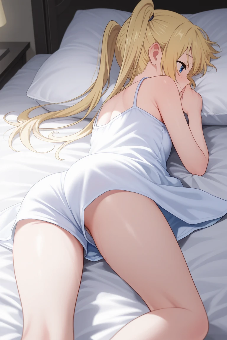 score_9, score_8_up, score_7_up, BREAK source_anime, best quality, masterpiece, uncensored,rating_questionable,1girl,shiny skin,((sweat)),blush,((magical girl)),fantasy,dress,heart,star,flower,micro skirt,ribbon,hair ornament,frill,big ass,white pantyhose,full-body,