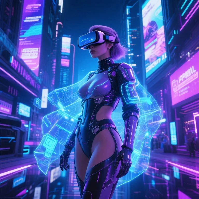 silicon valley virtual reality 1 0 th anniversary, cyberpunk art by android jones, cyberpunk art by beeple!!!, synthwave, darksynth, quantum tracerwave, wireframes, trending on artstation