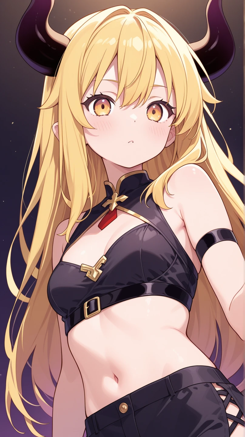 Kizi,underdressing,quadratic element,Be red in the face,white skinned,A yellow-haired,A half body,Bigchest