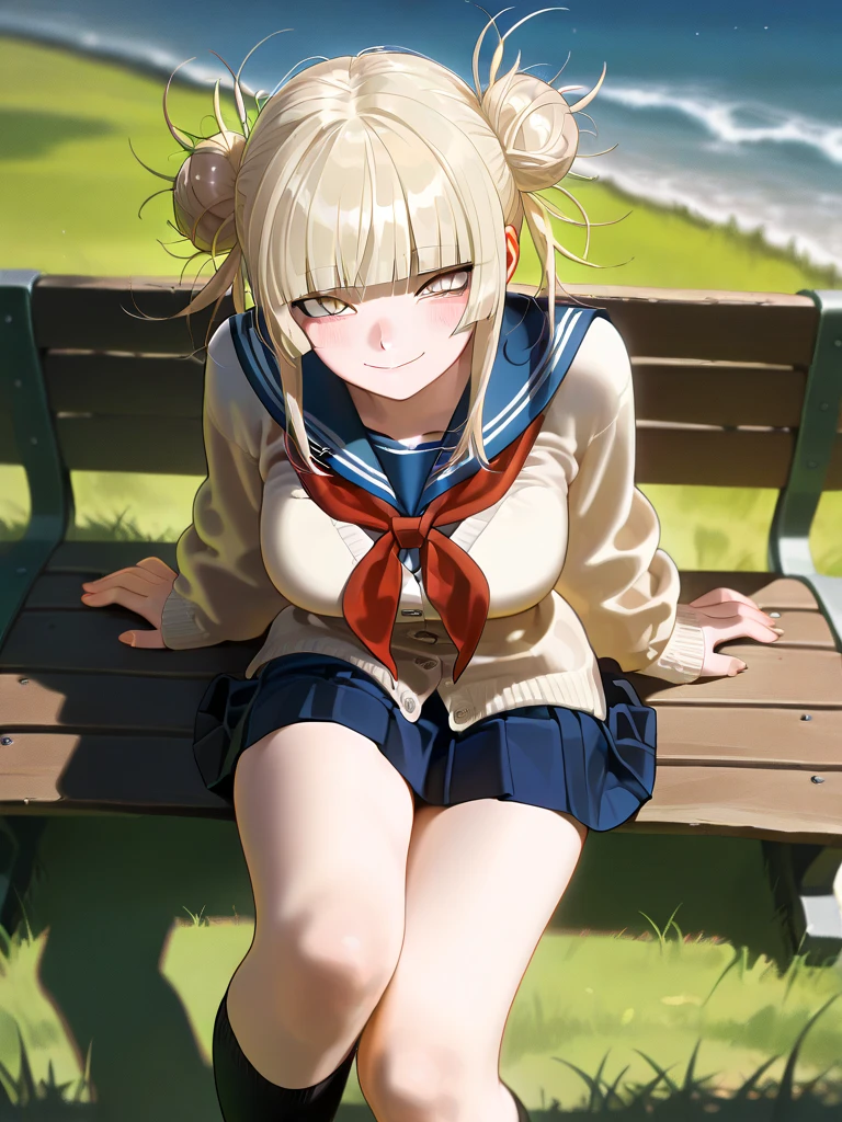 Highest quality，Detailed portraits，Sitting，(Girl showing off the sole of her right foot:1.4)，(Detailed and beautiful face)，(Beautiful deformed teeth)，Erotic tongue，(Beautifully detailed white panties with stitching)，Staring at me as if looking into my eyes，(A smile of pleasure)，(Sweating all over:1.5)，(There is a cloudy liquid on the sole of the right foot.:1.3)，Long, slender legs，(high school girl)，He is taking a picture of me with the camera in his right hand.