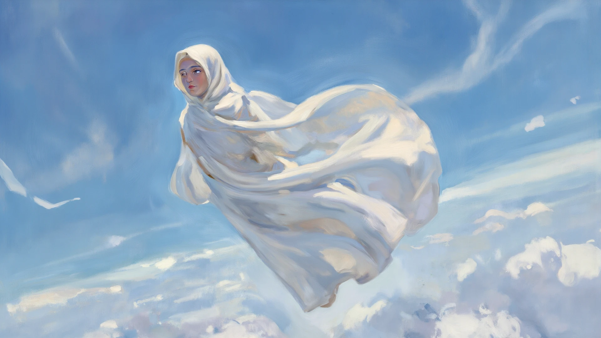The flying nun, concept art, 4k