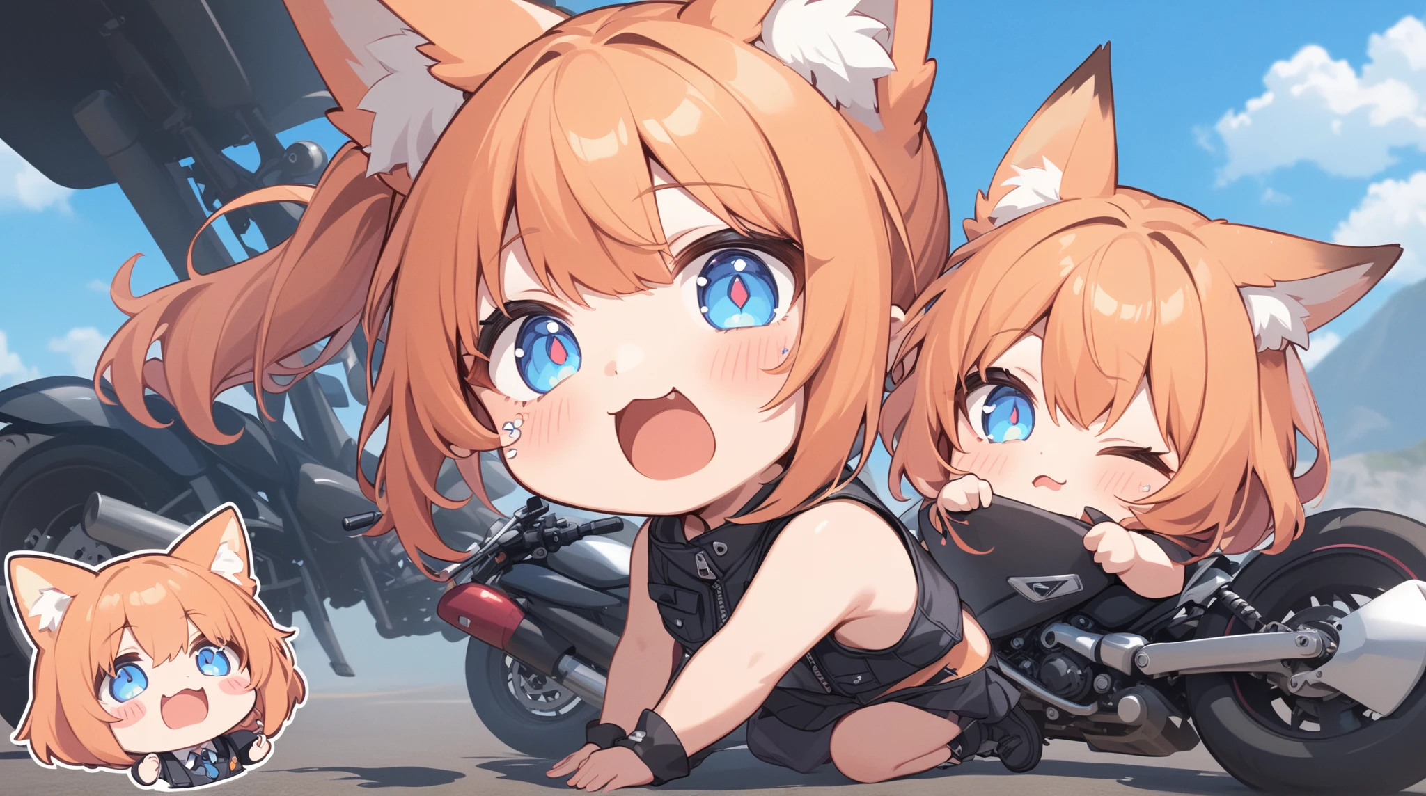  masterpiece, (textured skin), best quality, gorgeous beautiful, (a beautiful girl,wolf ears,wolf tail),detailed clothes,large breasts,narrow waist,, (beautiful face), cinematic lighting, (fantasy anime art ),