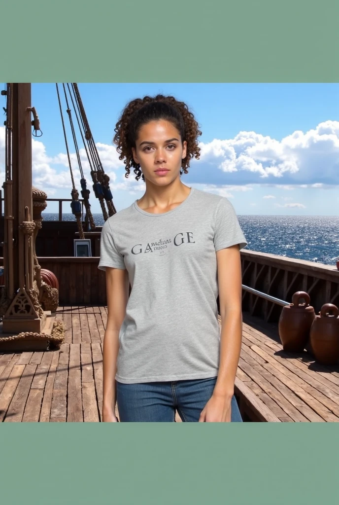RachelHunter,  a beautiful woman,a bronze sculpture, beautiful bone structure, in a (ruin), in the woods, spooky,  wearing a (t-shirt:1.1), (thunderstorm:1.2),  (realistic, photo-realistic:1.37), ultra high res, ultra-detailed, incredibly beautiful girl, 8k uhd, dslr, soft lighting, high quality, film grain, Fujifilm XT3