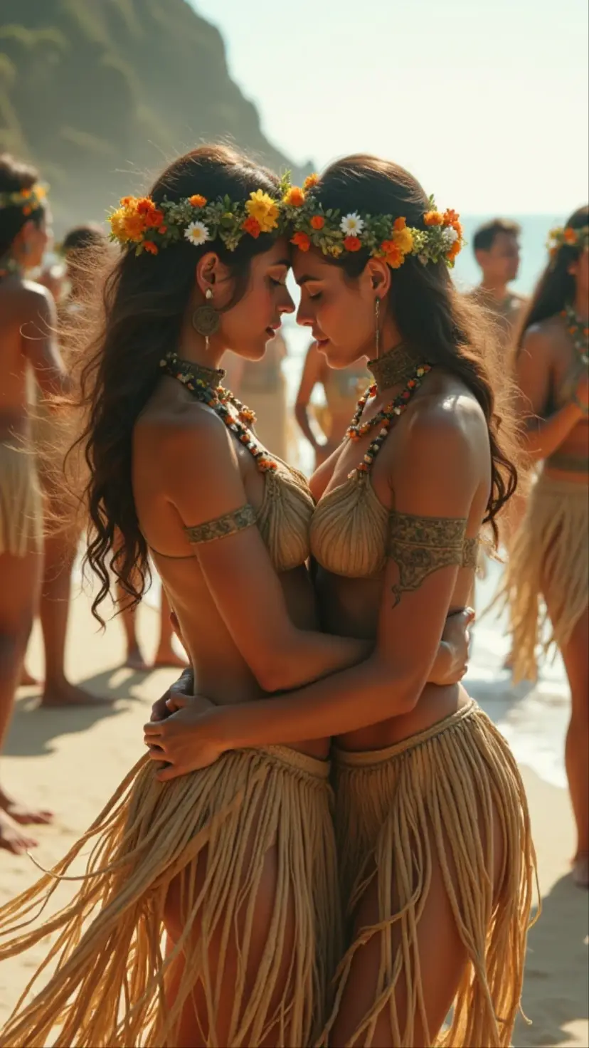 Realistic, HDR, masterpiece, 8k, mexican girls, Naked girls, full body, hugging