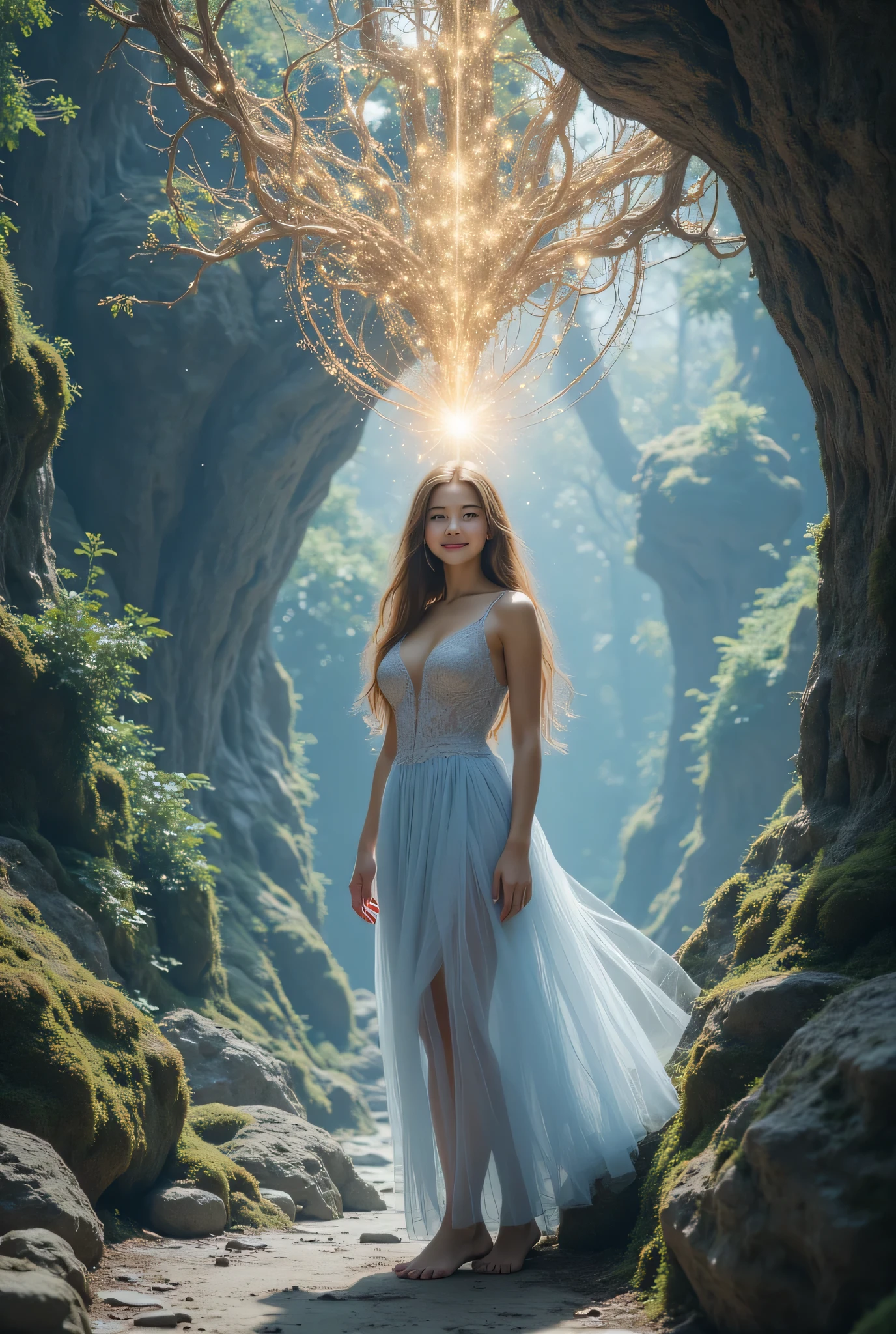 Evolution is the increase of complexity of complex systems., 1 Girl, Holy  Elf, Fearless smile