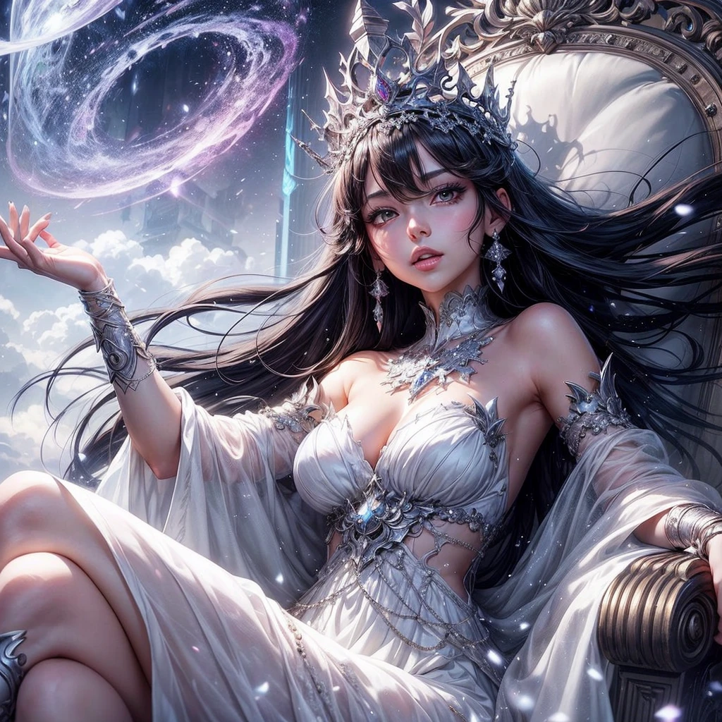 Super beautiful glowing eyes、Ultra-stereoscopic、Photorealsitic:1.4), (masterpiece, side lights, Exquisite beautiful eyes: 1.2), masterpiece*portlate, realisitic, 3D 顔, Luminous Eyes, Shiny hair, Glossy skin, 独奏, embarrassed from, (hason), Super artistic