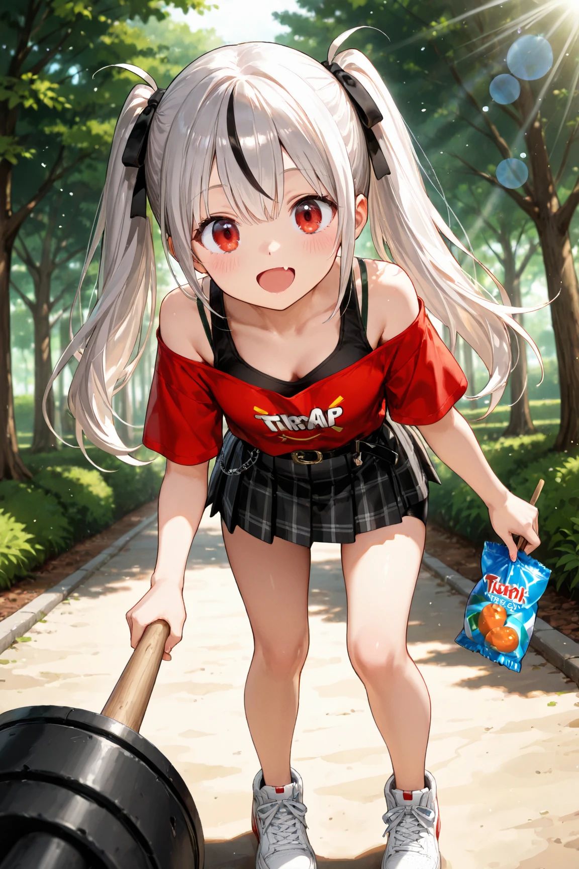 (best quality,4k,8k,highres,masterpiece:1.2),ultra-detailed,(realistic,photorealistic,photo-realistic:1.37)highres,portrait,beautiful girl, ultra-detailed, realistic:1.37, sketches, 1trainerleaf1, sleeveless shirt, black wristbands, visible thighs,sitting,red skirt,blue shirt, loose socks, white footwear,knees together,smile,upskirt,white panties,on a picnic,night city,soft sunbeam lighting,beautifully lit skyscrapers,scenic city park,lush green grass,gentle breeze,peaceful atmosphere,crimson autumn leaves,sparkling city lights,sky full of stars,vibrant urban nightlife, brown hair, hat, on knees, full body, brown eyes,beautiful detailed eyes,long lashes,beautiful eyes, anime style eyes, ahegao, perfect hands, holding money with hands, money, dinamic pose, loved look, open mouth, smile, encanto femenino, pokeballs, pokeballs on floor, night city, bukkake, cum on face, cum on mouth, cry, crying with open eyes, penis over face,