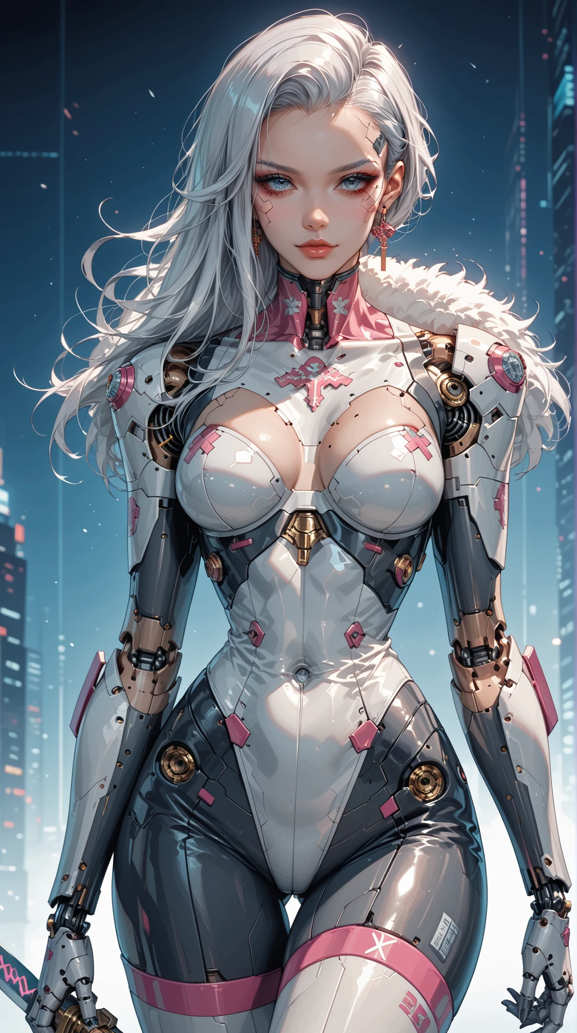 ((Woman standing on balcony of old castle))1.3)、(Neon light:0.1)、accent lighting、((outside the window、 Misty skyscrapers))、(nipple)、(swollen eyes:1.2)、(delgado legs)、(Light on face and chest.)、They are thin、 ((the bottom of the chest is slightly visible))、(I can see under my chest、Navel and ribs visible), desnuda totalmente of the highest quality works、Current job、Ultra-premium graphics、8k HD CG funciona、High quality graphics、Computer generated works in high definition、10x pixels、Ultra-fine detail:1. 1、High technical level:1.1 PhotoGenuine、natural light:1. 5、Light effects(Virtual Light effects:1.8)、((straight van、princess van))、((Very heavy、volume explosion:1.1)、((very long、Very heavy、Very voluminous side locks:1. 1)、hime cut、straight bangs、straight bangasterpiece、of the highest quality:1.5)、(ultra detailed 8k cg:1.4)、(超realist:1.25)、(Genuine:1.1. 4)、((by white gold))、thin eyebrows、High nose、Pretty red lips rosy cheeks、Delicate makeup face、beautiful face、Perfectly balanced face、()、Light-colored foundations improve the clarity of your skin..., 40k、Photography、、of the highest quality、(1. pretty eyes、light hair、White skin、Mister.. Escape.々Break、((half breast、:1.1))、of the highest quality、mesa、ultra high resolution、(Genuine:1.4)、RAWPhotography、(Perfect shape)、(delgado、:1.3)。 3)、delgado abdomen、(Girl standing on the balcony of an old castle),((masterpiece:1.5、8k、portrait、Very detailed、Very detailed、particle effects、dynamic effects、Depth of written limit、cinematic light、Lens flare、scratch tracing、realist:1.4、ultra high resolution:1.2、realist、realist,((alone)、side bust、(medium sized breasts)、detailed face、bright expression、young, Brighter, By piel