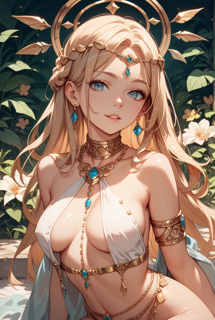(best quality,highres), beautiful detailed eyes, beautiful detailed lips, extremely detailed eyes and face, long eyelashes, sophisticated features, delicate complexion, vibrant and flawless skin, mesmerizing gaze, cute freckles, elegant eyebrows, rosy cheeks, silky smooth hair, luscious curls, vibrant and shiny golden hair, charming smile, stylish mothy outfit, ethereal owl feathers embellishments, intricate gold and turquoise jewelry, graceful posture, holding a mystical staff adorned with intricate details, enchanting aura, gentle expression, serene atmosphere, soft and dreamy lighting, magical color scheme with shades of gold, grey, and turquoise, bunny ears adding a whimsical touch, a sense of mystery and elegance, a masterpiece of art capturing the beauty and grace of the sweet short woman.