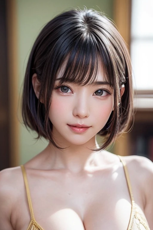 Tabletop, highest quality, No underwear:1.6、Wearing a satin camisole:1.6、Emphasize the chest、Nipples Close Up、Wearing pink make-up:1.4、One Girl, 25-year-old woman:1.4、(beautiful girl, Delicate girl:1.3), (:1.3), Definition of very fine particles, (Symmetrical eyes:1.3), Gray solid background, ( Thin clothing worn in summer:1.2), Flat Chest, Brown eyes, Parted bangs, Brown Hair, Upper teeth, (Eye and facial details:1.0), (RAW Photos, Film Grain, chromatic aberration), (Bokeh: 1.1),,Sheer,Wet,