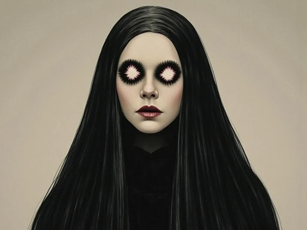 Woman alone, European woman, (((wide hips: 1.5))), 8k, absurd res, ((wide eyes: 1.4)), flawless face, girl with a soft body, (crisp black deco style formal business clothing), 1girl, average body, natural body, ((super wide hips: 1.3)), full body image, 1girls, solo, masterpiece, highly detailed, detailed eyes, expressive detailed eyes, pale skin, wide eyed, detailed pupils, realistic skin , blush, some freckles, realistic skin texture, ((small breasts: 1.3)), blushing, super detailed skin, smooth background, analog style, (chin length hair), ((dark hair: 1.5)), deco cyberpunk setting, (broad fat hips), entire head and body image, ((her entire head and body must be in view: 1.5)), perfect anatomy, anatomically correct, ((pale skin)), ((wearing flat boots: 1.3)), ((zoom out))