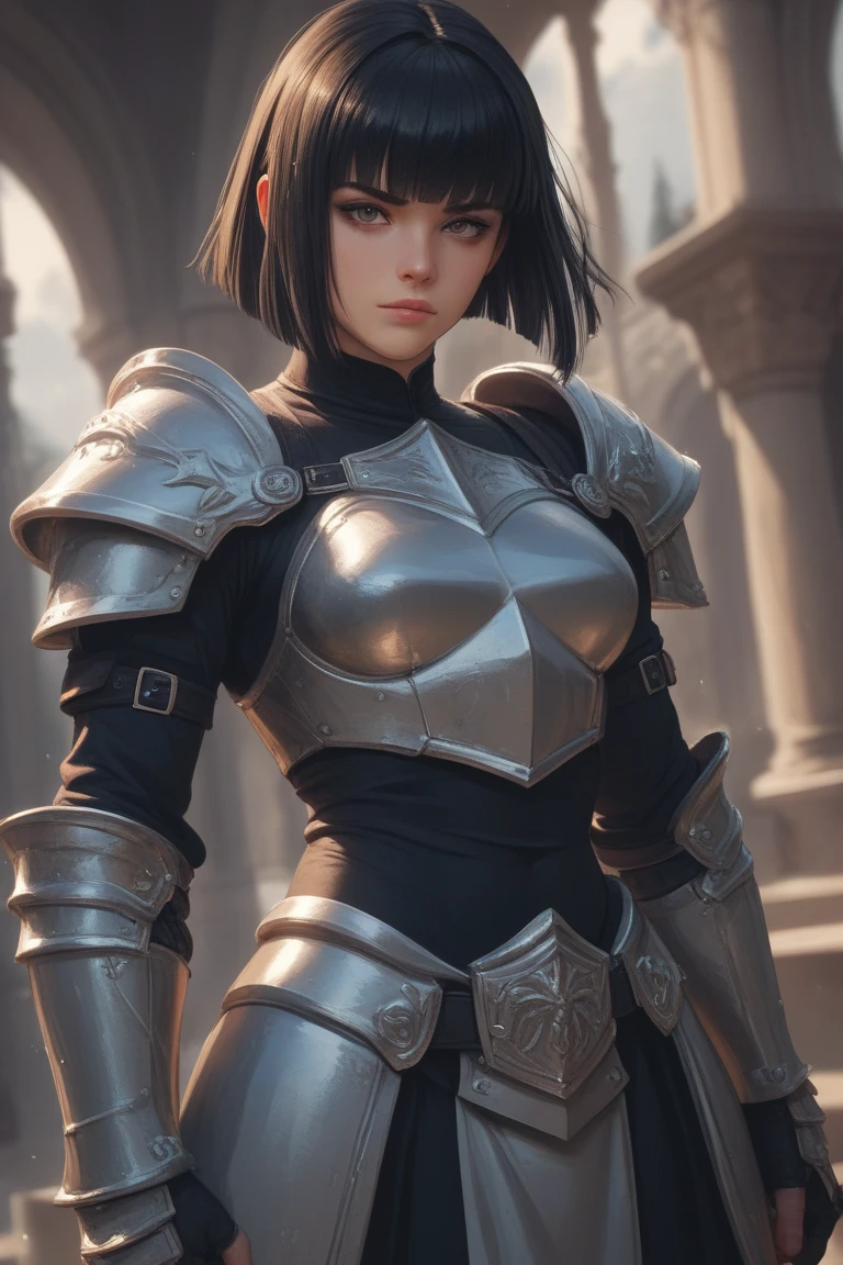 Super cute furry cat warrior in armor, realistic, 4K, super detailed, vray rendering, unreal engine, midjourneyart style