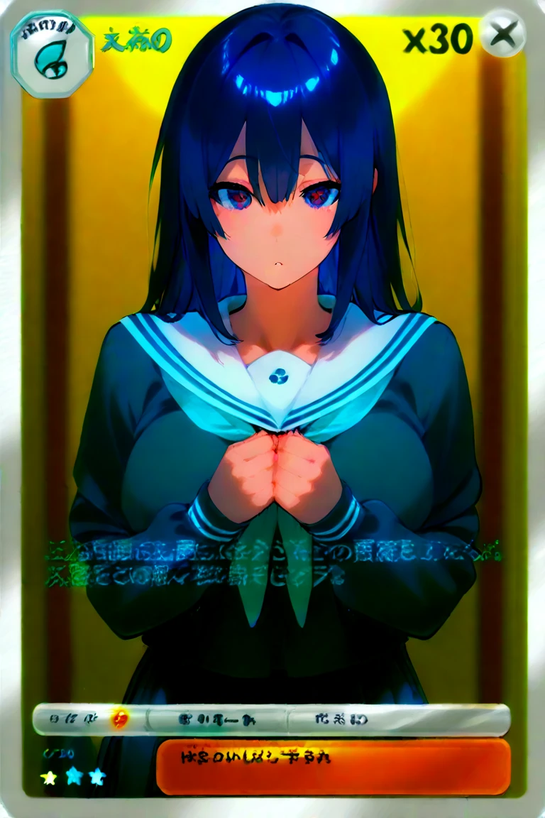 masterpiece, Highest quality, High resolution, she1, (Hair above the eyes:1.1)School uniform Thick hips,長髪Black Hair Black Hair mysterious Calm