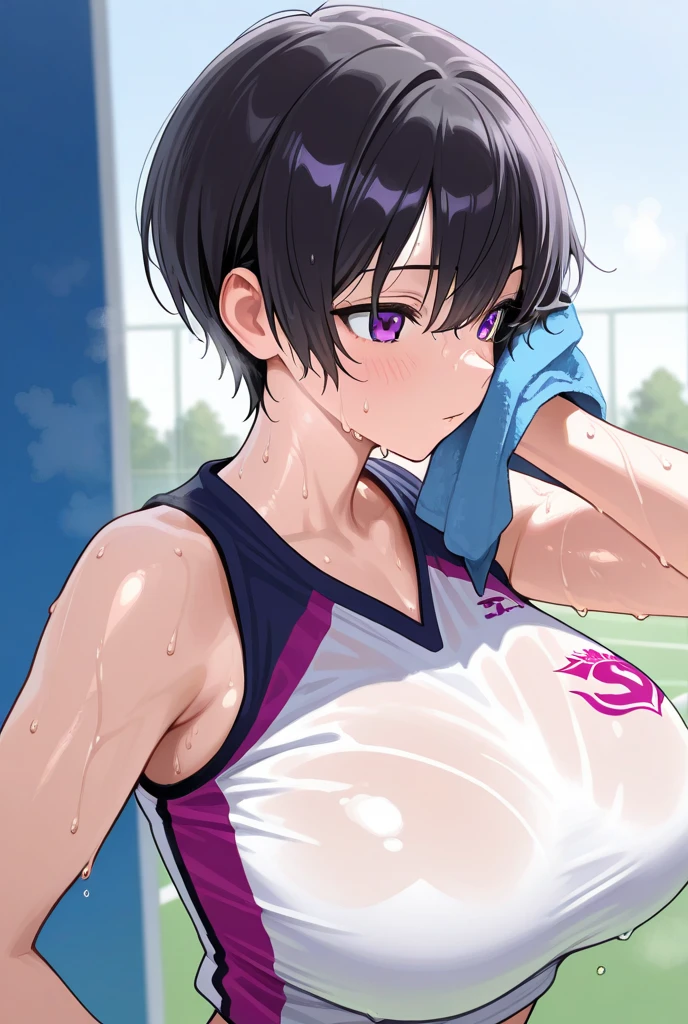 Highres, Masterpiece, Best quality at best,Best Quality,hight quality, hight detailed, Anime style, 1boy, Shota, bangs, Tie, Sleeveless vest, cafe, Seen from the front, look at viewer, (very young boy), (very small and short body), 12-year-old boys, Such a cute smooth armpit, The boy is very tempting, Cute armpit, sexy armpit, beautiful armpits, seductive armpits, a Boy cutely shows his armpit, hansome boy, Sweat, Uhd, 4k wallpaper