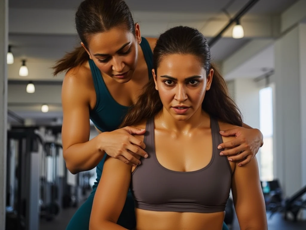EMILLY FERREIRA LIFTING WEIGHT AT THE GYM