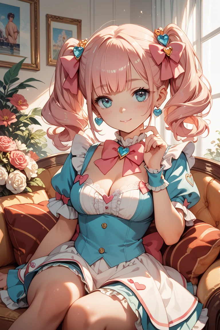 ((Highest quality、High resolution))、Portraiture、Pink Hair Color、Shortcuts、Cosplay、Sexy Dress、Have a notebook、