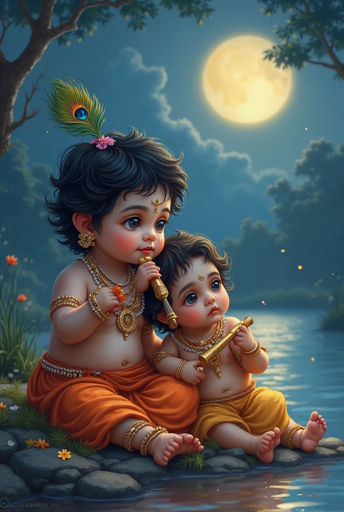 Little baby shiva ji and parvati ji