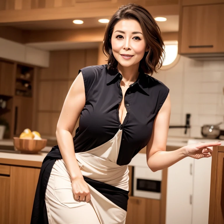 alone.Woman taking a selfie with a smartphone. Hands stretched out in front and out of frame..Stand in front of the bathroom .((最high quality:1.0)), (Realistic:1.3),(RAW Photos),(alone),Sharp focus,In detail,high quality, High resolution,Japanese, 1 middle-aged woman,Detailed face,(Muscular:1.0), (Around 44 years old),(Japanese middle aged woman in her 40s : 1.4),(Dull Skin: 1.2),Black Hair..Japanese Mature, 45 years old, Very large breasts,High resolution, high resolution, Attention to detail, masterpiece, Rough skin, Anatomically correct, sharp, Black Stockings..Beige tight-fitting shallow V-neck sweater,Beige Skirt,Middle Hair.Perfect Fingers.The seductive look on her face,A mother's gaze