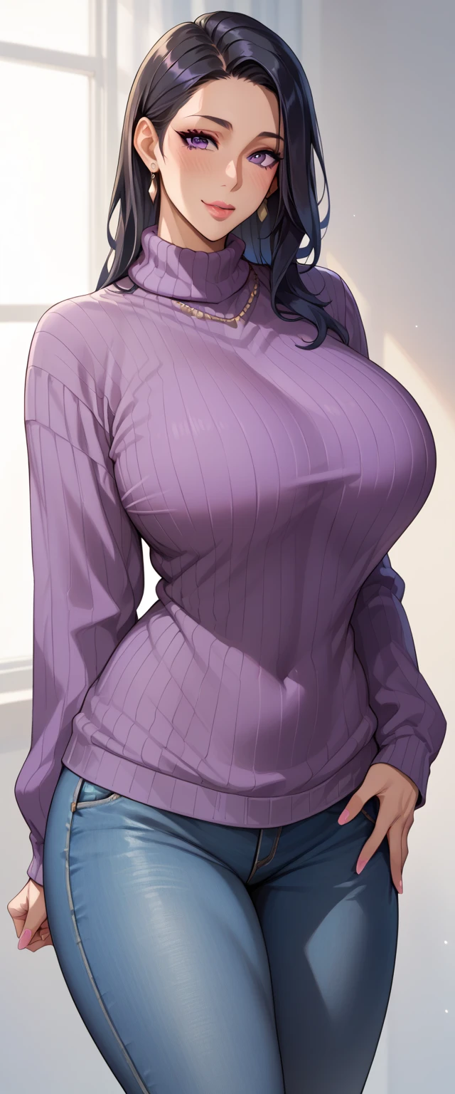 Izayoi Seishin artstyle, (score_9, score_8_up, score_7_up), (best quality, masterpiece),perfect anatomy,(aesthetic,very aesthetic),official style, (ultra-high resolution), Masterpiece, raw,  beautiful art, professional artist, 8k, art style by sciamano240, very detailed face, very detailed hair, perfectly drawn body, beautiful face, stunning goth girl huge rounded breasts narrow waist wearing tight compression pink shirt shirt pulled up to expose breasts bangs horny busty thighs oiled skin thong pulled up high busty lips lavender eyes beautiful face thick hips perfect shiny oiled and shiny body oiled body pink pussy and pink anal