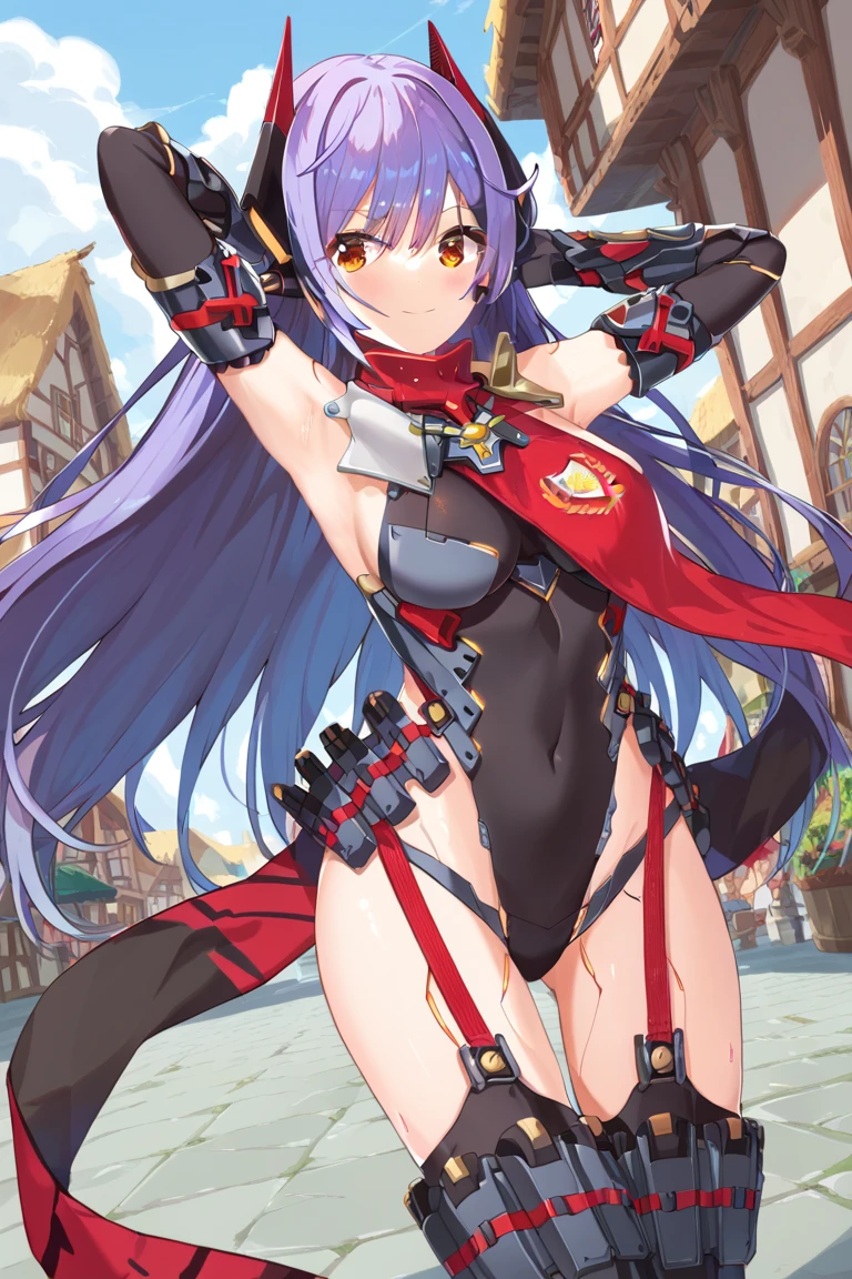 score_8_up, score_7_up, score_6_up, score_5_up, score_4_up, anime screenshot, looking at viewer,
1girl, poppi qtpi (xenoblade), long hair, purple hair, leotard, scarf, robot joints, thighhighs, elbow gloves
BREAK
dynamic_dancing, looking at viewer,
forest_lake_landscape_background,coverdd_navel,open_legs,