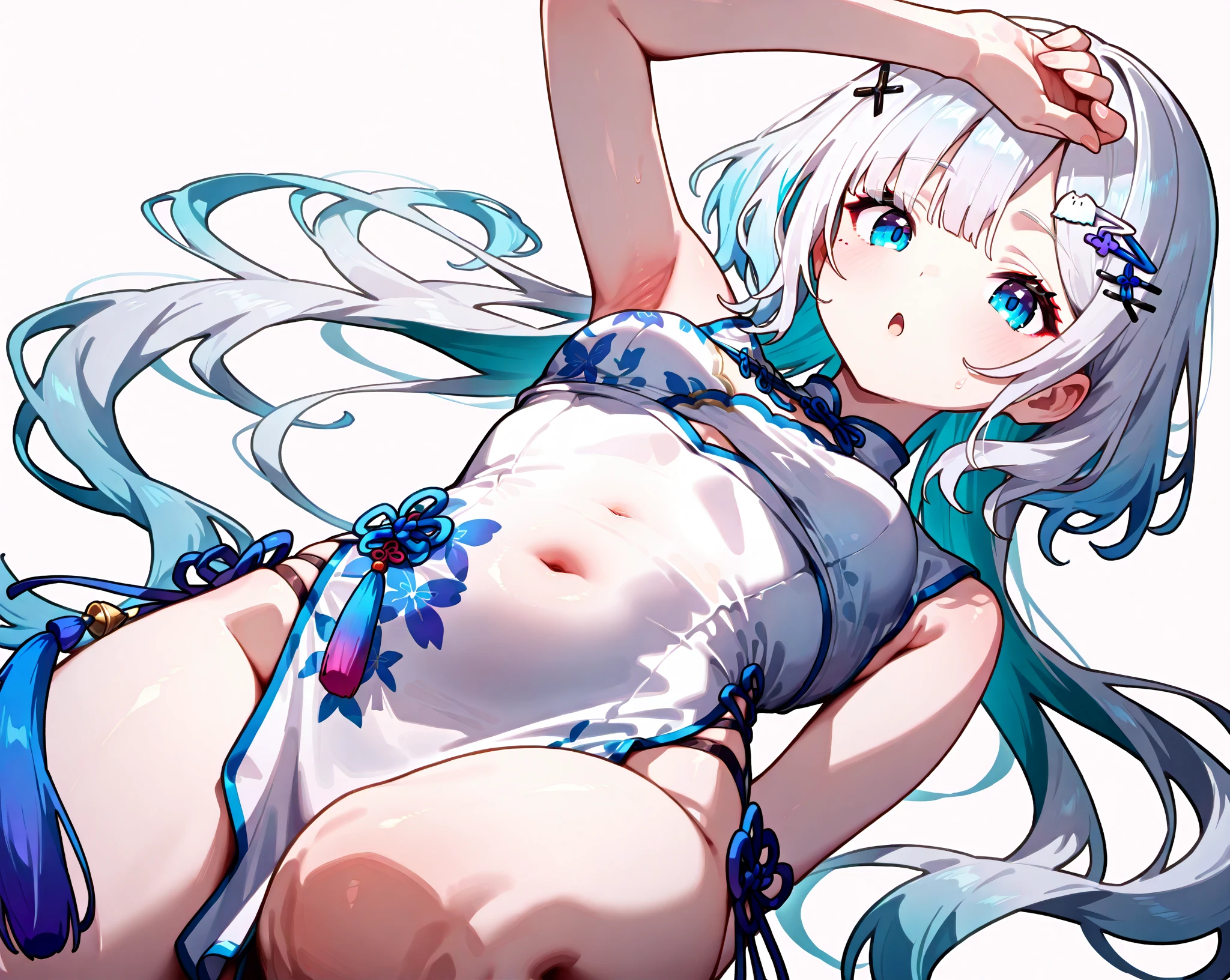 (Super detailed、Ultra-high resolution、Detailed Background)、((Flat Color))、((colorful))、((浮かぶcolorfulな水))、1 female、break、body paint、Feminine beauty、Warm body type、 1.8、Sexy Random Pose、Angle view from below、
Long Hair、Silver Hair、micro mini dress