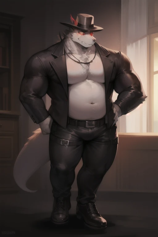By Taran fiddler, a picture of an adult male, furry canine (golden retriever), black color jockstrap, golden retriever, dilf, rugged features, stubble beard, slight wrinkles on face, smiling, one man, naked, a naked golden retriever anthro taking off his jackstrap, a golden retriever undressing himself, loosely wearing white jockstrap, jockstrap halfway down thighs, jockstrap is to the knees, bulging crotch, hands pulling down jockstrap, stepping out jockstrap, taking off undergarments, becoming naked, one leg up, flaccid penis, cock peeking past jockstrap waistband, dick and balls showing, one hand doing thumbs up, winking, facing viewer, plain living room in background, modern living room background, muted lighting, dynamic angle, dynamic posing, extreme close-up, zoomed in on crotch