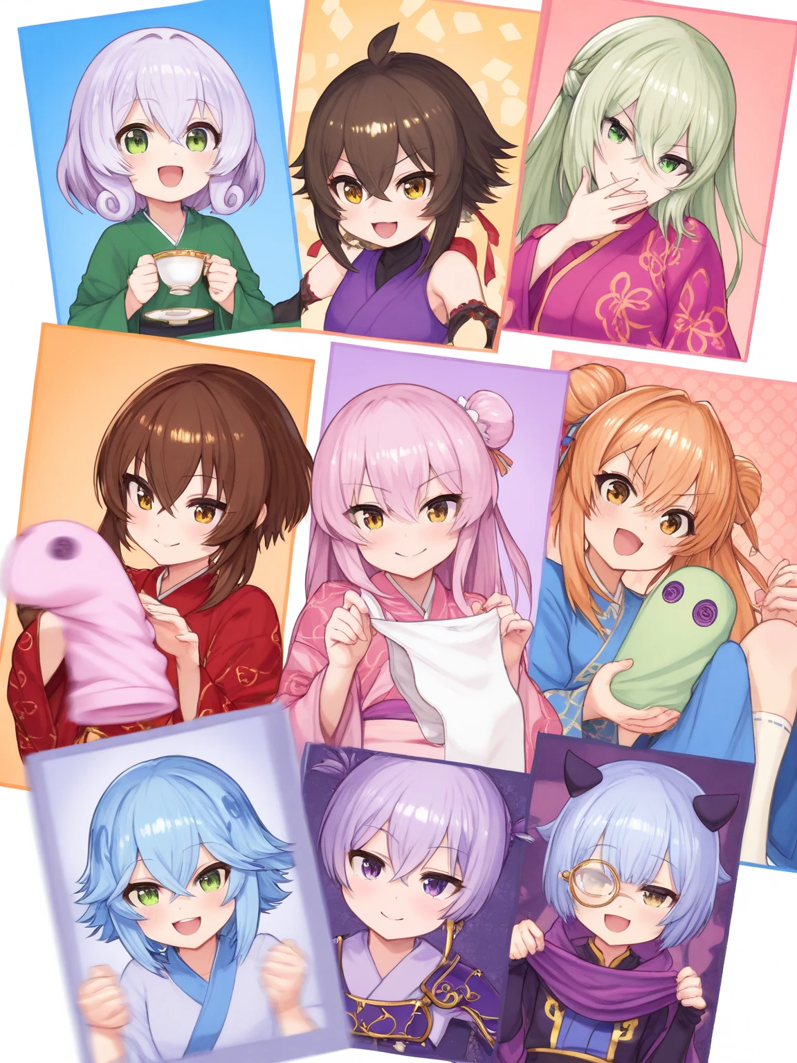 ((Highest quality)), ((masterpiece)), (detailed),Anime Girl 1 Girl,Wolf Girl,Red hair,yukata,Lie down on the bed,Dog ears,Baby Face,cute