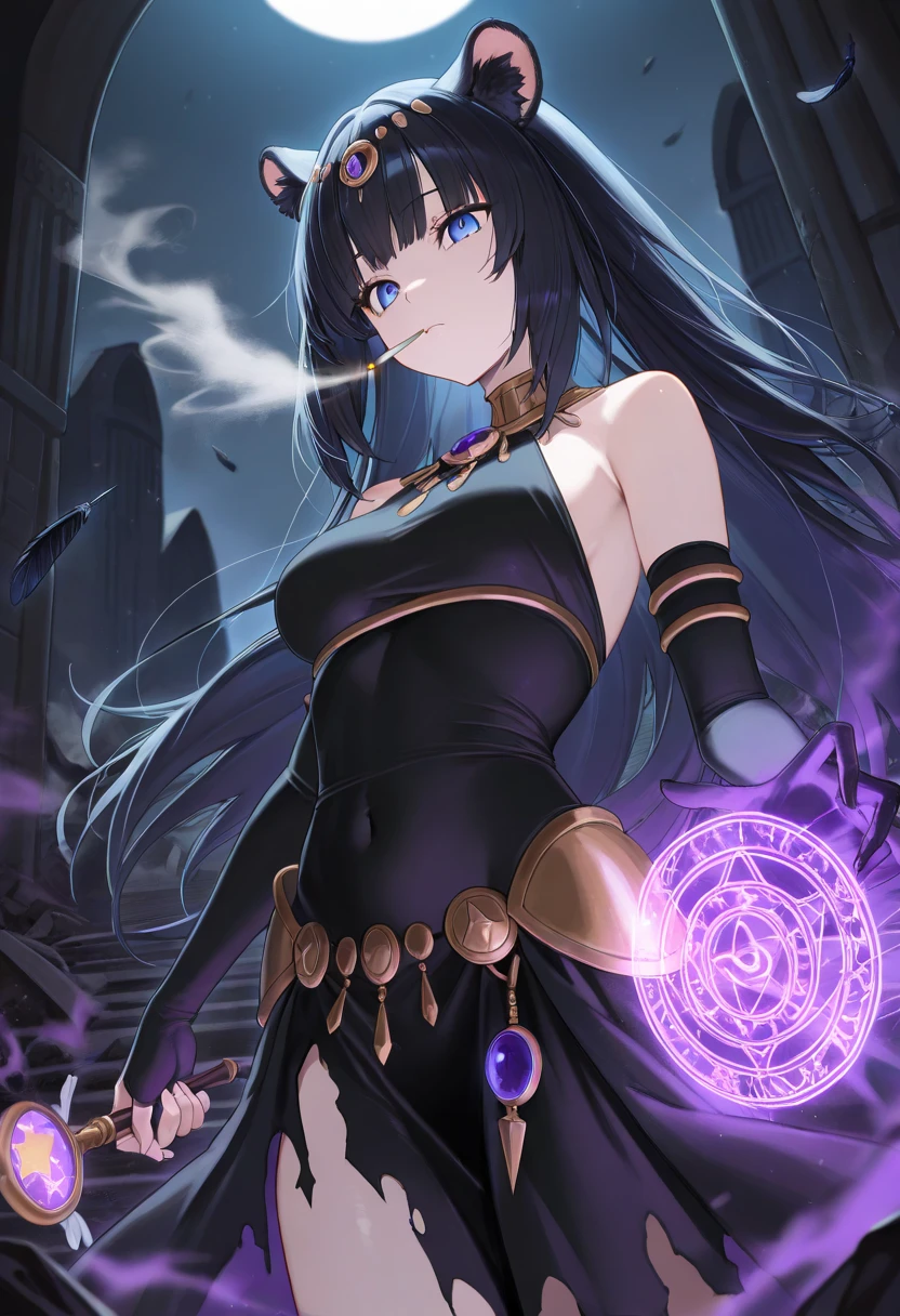 Garota, Torne-se uma imortal, Magic user, 4k, ralista, com cabelo preto, good ilumination, corpo todo