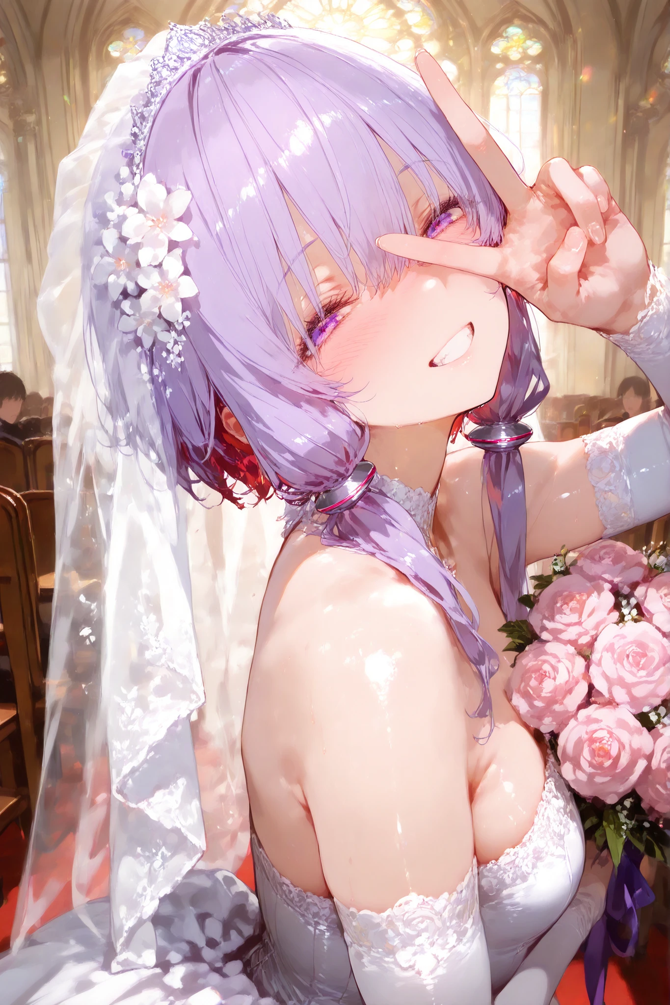 unreal engine,1boy and 1girl, vaginal, missionary, 1girl, shizuru \(princess connect!\), princess connect!, large breasts, best quality, very aesthetic, absurdres, nsfw, pov, xxx, seductive smile, couple sex, woman lying in bed
, topless, lens-flare, church, depth of field, dynamic angle, on bed, swet, orgasms, hair band, wedding veil, wedding dress, xxx, face-to-face recumbent coital position, autumn lights, lens-flare, belly dance cosplay, orgasms, purple hair, hair band, beauty hands, lower body of man