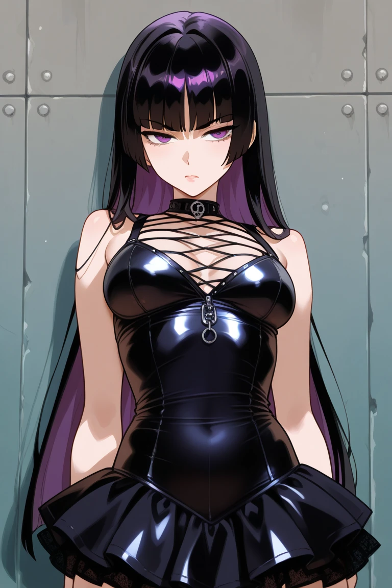 a close up of a person with a weird face and nails, gothic maiden anime girl, gothic - cyberpunk, cyberpunk horror style, gothic art style, detailed digital anime art, gothic art, demon anime girl, gothic girl face, anime style 4 k, dark art style, anime cyberpunk art, gothic aesthetic, 1 7 - year - old anime goth girl, gothic horror vibes