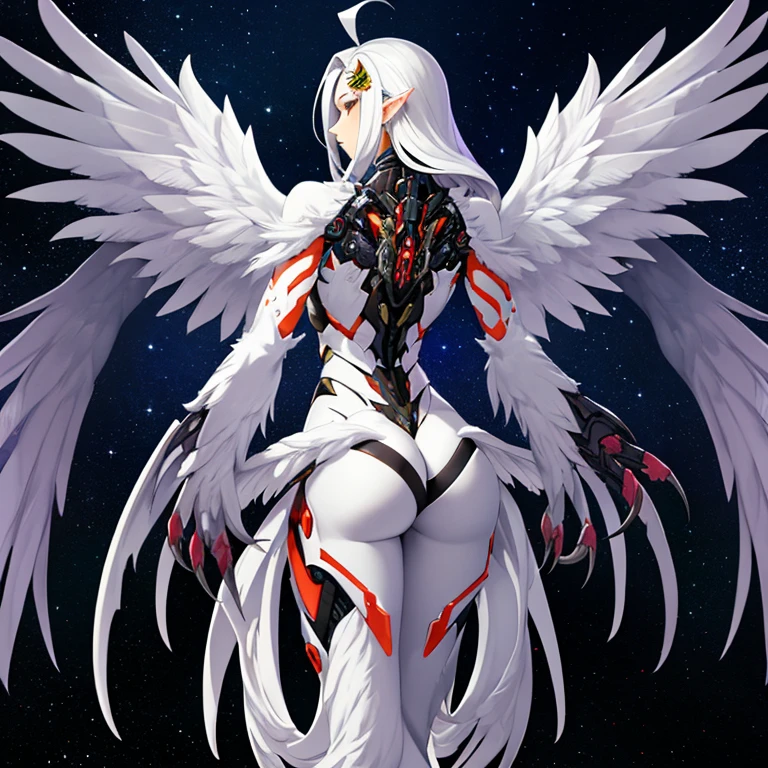 throng, god war, fight, army, The lost god, Angel Wings and Demon Lord Wings, fightบนท้องฟ้าของเทพและมาร, (Realistic picture, high resolutionสุด, 16K), (A demon god with wide wings and enormous power on his shoulders..., Twelve wings on the shoulders., black bat wings:1.white angel wings 3 อัน:1.5), long hair, Thick hair, Two meters long, floor length, (สาวสวยlong hairสองเมตร, shiny black hair, Smooth white skin, very red lips), ((stand, already)), (หน้าอกbig), (gigantic breast, small waist, hips raised, small thighs, Long legs), (dynamic poses), Separate theme, (Angel wings and devil wings), floating in the air above the ground, background darkness, Embraced with twelve wings, ปีกSeparate themeชัดเจน, Angel wings and devil wings, white and black wings, ทรงสวมมงกุฏขนาดbig, The busiest breasts, big , Porn, just, exposed body, tight, All smooth., see the whole body, full body image, War of Gods and Demons, angel and devil, Wrestling, strength test, Heaven and Hell, fightมากานิเมะ, white angel wings, black bat wings, White snow and red skyเกิดขึ้นอย่างรวดเร็ว, "(best quality, 4K, 8ก, high resolution, Masterpiece:1.2), very detailed, (realism, fotorrealism, fotorrealism:1.37), angel and devil, Wrestling, strength test, Heaven and Hell, fightมากานิเมะ, Woe to the white angel!, black bat wings, White snow and red sky, [illustration], [dynamic elements], [Fantasy], [fightครั้งยิ่งbig], [strong emotions], [hot atmosphere], [Colossal force], Portrait, terrain, Sharp focus, physical representation, professional, bright colors, Bokeh, Saturated tones, [incredible light], Tight leather suit