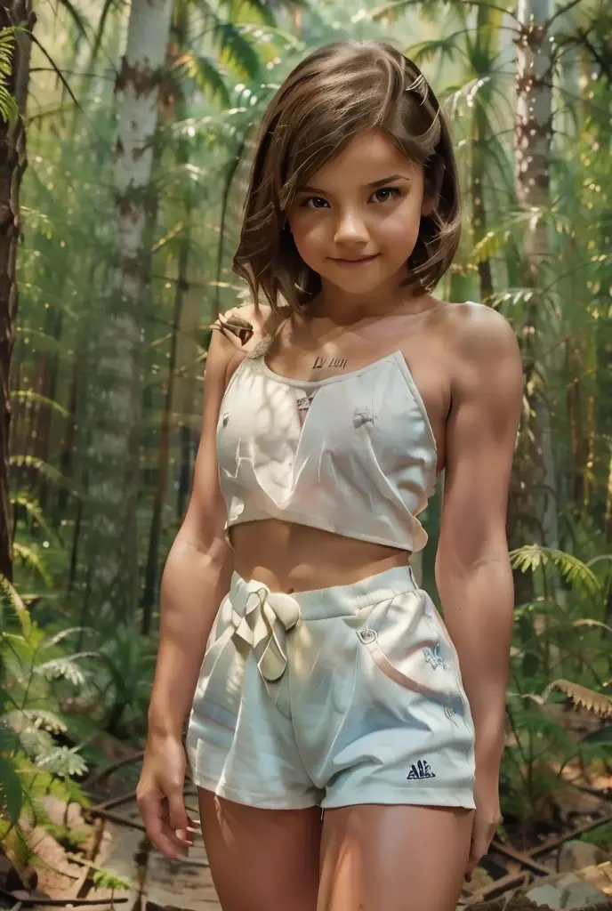 A thin 12 year old girl, extremely detailed eyes, extremely detailed very young looking childlike face, flat-chested garden background, natural lighting, full-body view, pastel colors, (best quality,4k,8k,highres,masterpiece:1.2),ultra-detailed,(realistic,photorealistic,photo-realistic:1.37),cinematic.