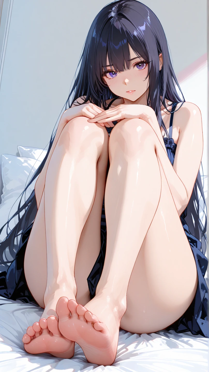 woman,Full body photo, ((Bright room in the middle of the day. ))) Best image quality, high quality, The background is clear，きれいなwoman, Japanese, detailed, detailed eyes, detailed skin, Beautiful Skin, 超High resolution, (reality: 1.4),とても美しいwoman, A little younger face, Beautiful Skin, thin, (Ultra-photorealism), (High resolution), (8k), (非常にdetailed) (Beautiful and detailed eyes), (非常にdetailed), (detailed face), Displaying the viewer, Fine details, detailed face, Staring straight ahead, Staring straight ahead, Photo Real, Baby Face,Hairstyle: short hair,smile,(((Misato Katsuragi、、nude、belly button、)))(Flat chested,)(((nsfw,flat chests,)))((smile,))hair over one eye, from below,