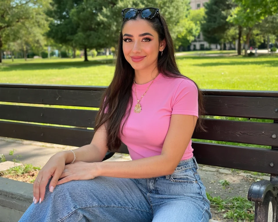 a woman in a rosa top and shorts standing on a balcony, violeta myers, traje ajustado, vestida con un top y pantalones cortos, rosa body, rosa clothes, some rosa, top corto y pantalones cortos, rosa girl, vistiendo un top corto sexy, rosa vibe, rosa tight mini-skirt, rosa, lorena avarez, cabin!! Cuerpo saludable
