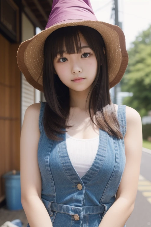 Ultra High Resolution, (Realistic: 1.4), RAW Photo, Best Quality, (Photorealistic), Focus, Soft Light, ((20 years old)), ((Japanese)), (Front, Young Face))), (Depth of Field), (One Piece), Masterpiece, (Photoreal), Woman, Bangs, (( bandeau top, shorts 1 Girl))