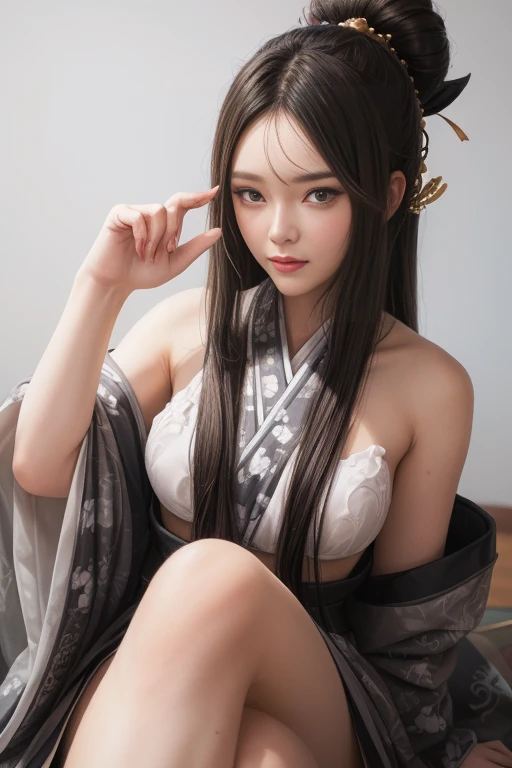 elf, young cute boy, long hair, braids, young, cute, ,medieval clothes, black and white clothes, jester, tanned skin, robe, portrait, tigh pussy, tits, armpits, open legs