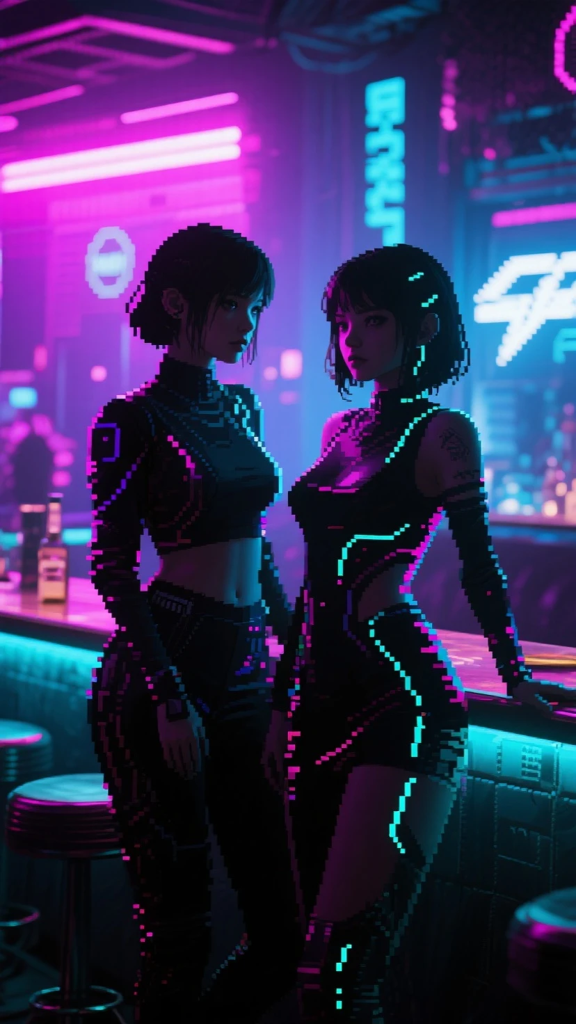 mulan, ((long black hair, bangs, glowing black eyes, makeup, narrow waist, skinny, medium breasts, Transparent neon cover)), pelvic curtain, ((light black bikini, chinese clothes)), full body, perfect body, (insanely detailed, beautiful detailed face, masterpiece, best quality) , (((solo))), (((1girl))), (((mature))), (extremely detailed 8k paper CG wall unit: 1.1), (street, cyberpunk,Electronics, chinese temple, night), (smile face for the viewer), big ass, underbutt, behind, from back