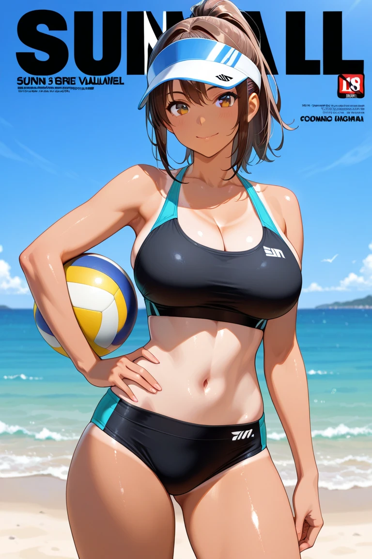 (Two Women),(Two beach volleyball players standing side by side:1.5),(Japanese),(Same beach volleyball team:1.5),(Beach volleyball bikini:1.3),(Wearing the same thing:1.5),(short hair:1.3),rest(whole body:1.5),(Beautiful Eyes),(Pretty face),(Very detailedな顔:1.5),(Very detailedな女性の手:1.5),(Sunburn:1.3),(Muscular:1.3),(Thick thighs:1.5),(Clear blue sky in the background:1.2),(((Blurred Background:1.5))),(Soft lighting:1.5),(Depth of the written border:1.5),rest(((masterpiece:1.5),(Highest quality:1.5),(Very detailed:1.5),(High resolution:1.5),(practical:1.5),(practical:1.5))),8k