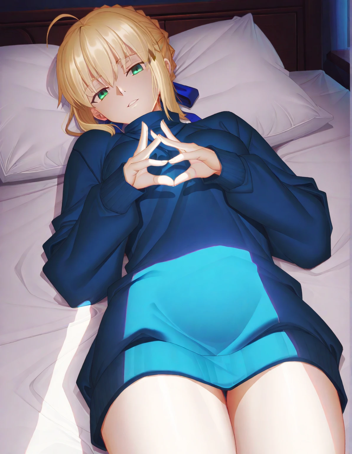 Highest quality、Ultra-high resolution、Fantasy、roleplaying game、Small naked girl with no clothes on looking embarrassed、In the bedroom、night
